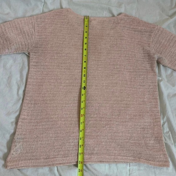 NWOT F21 Light Ballet Pink Barbiecore Thin Lightweight Knit Sweater Size Small - Picture 9 of 9